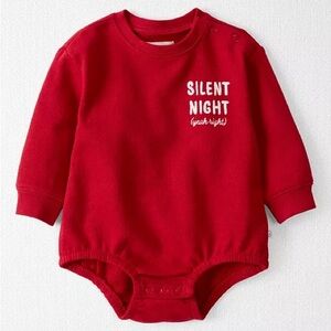 Baby Silent Night Yeah Right Organic Cotton Bubble Bodysuit